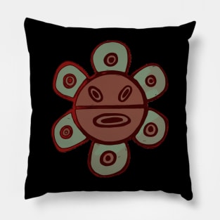 Earth Tone Sun Taino Pillow