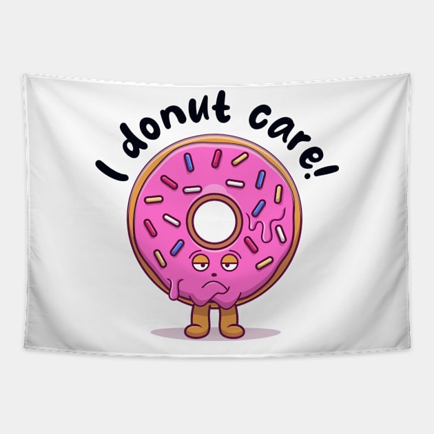 I donut care (on light colors) Tapestry by Messy Nessie