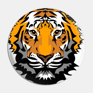 Tiger Fist T Shirt Design Pin