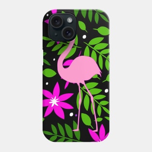 Tropical Pink Flamingo - Pink Flamingo Art Phone Case