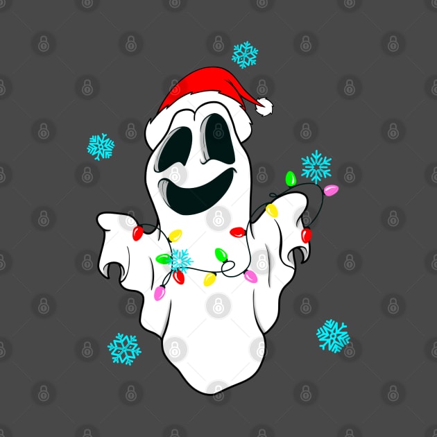 Cute ghost Christmas by JackDraws88