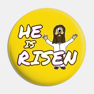 Easter Jesus He Is Risen Christian Church Pin