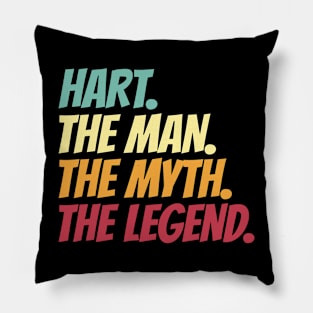 Hart The Man The Myth The Legend Pillow