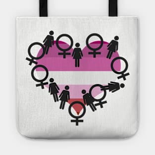 Lesbian Heart Tote