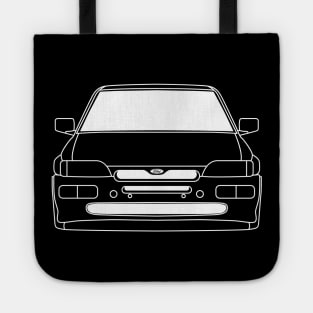 Ford Escort Cosworth White Outline Tote