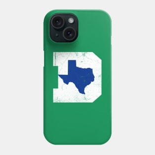 Dallas Texas D, Basketball - Green Phone Case