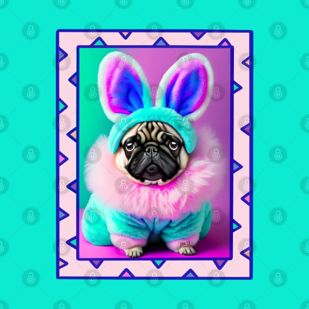 Easter Puggy! by FivePugs
