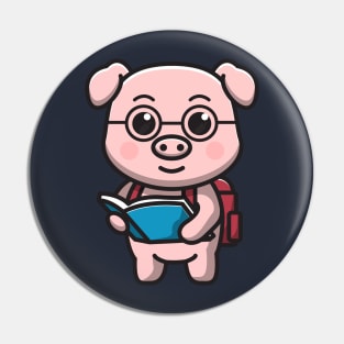 pig student Pin