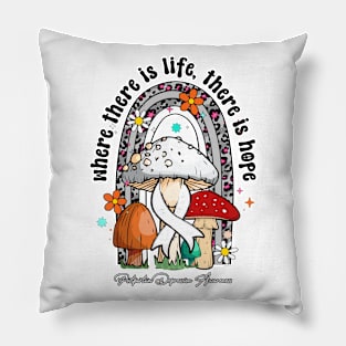 Postpartum Depression Awareness - life hope ribbon Pillow