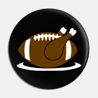 Football Season Thanksgiving Fall Funny Turkey Pin