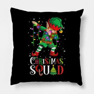 Christmas Squad Funny Xmas Dabbing ELF Squad Boys Men Xmas Family Matching Pillow