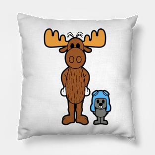 animated adventure Pillow