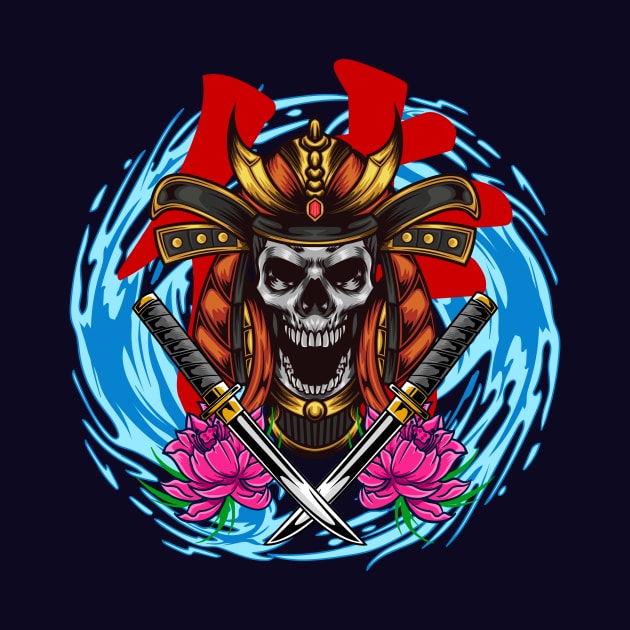 Samurai Skull 02 by Harrisaputra