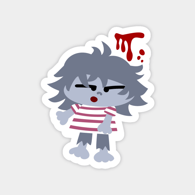 Cute Zombi Magnet by soniapascual