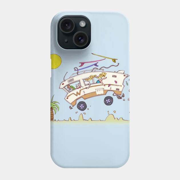 Surf Trip Phone Case by Solid Fish Designs