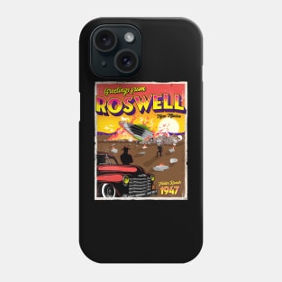 Greetings from Roswell 1947 UFO Crash Phone Case