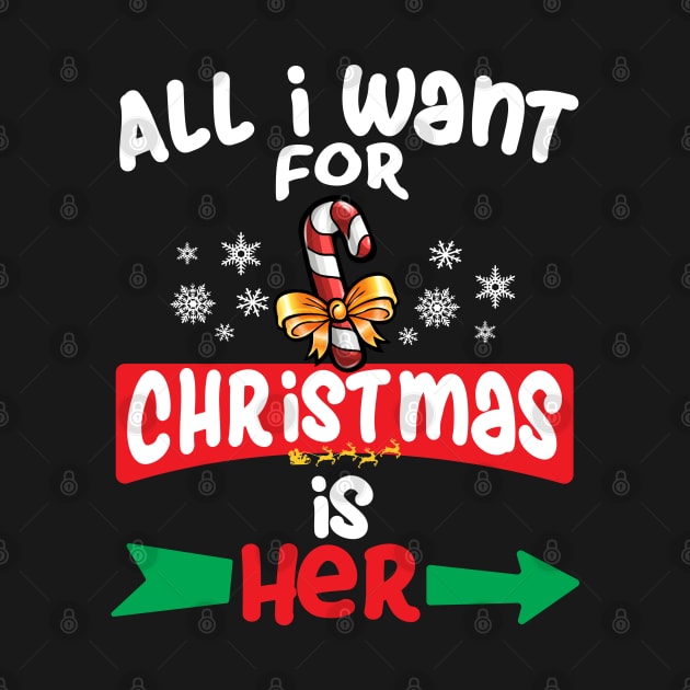 All i Want for Christmas Matching Couples men by Rebrand