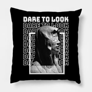 "DARE TO LOOK" WHYTE - STREET WEAR URBAN STYLE Pillow