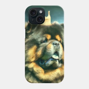 Chow Chow with Crown Phone Case