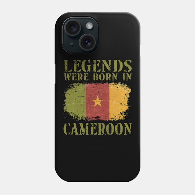 Vintage Design Cameroonian Flag Cameroon Phone Case by MGS