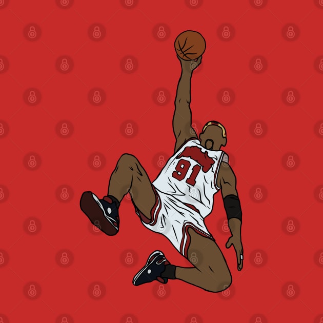 Dennis Rodman Rebound by rattraptees