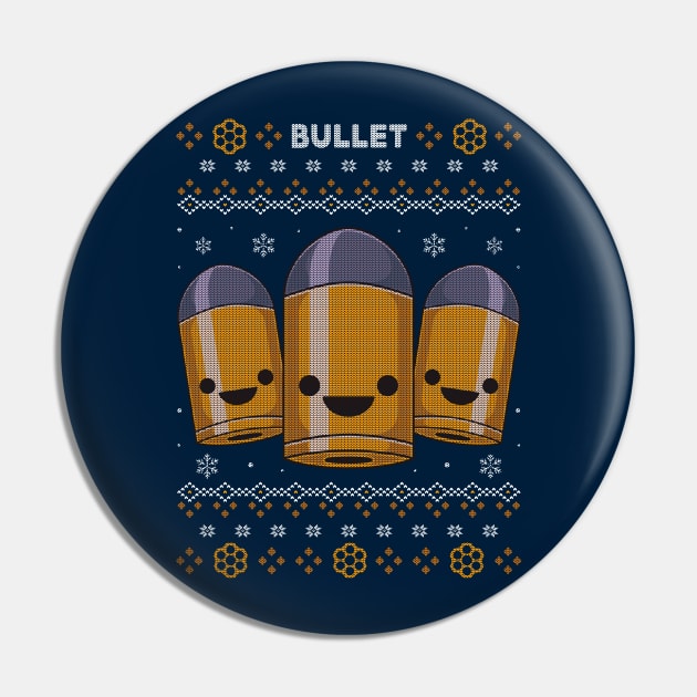 Bullets Christmas Pin by Alundrart