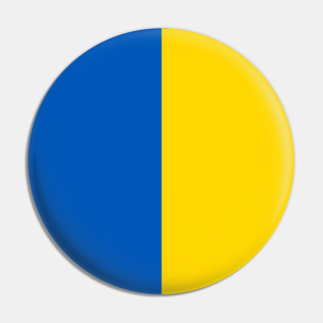 Vertical Ukraine Flag Pin by Bunny Prince Design