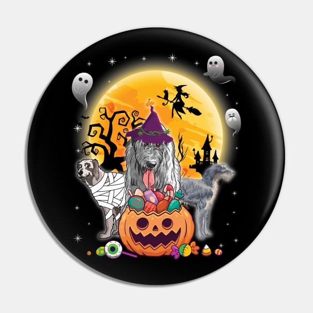 Irish Wolfhound Dog Mummy Witch Moon Ghosts Happy Halloween Thanksgiving Merry Christmas Day Pin by joandraelliot