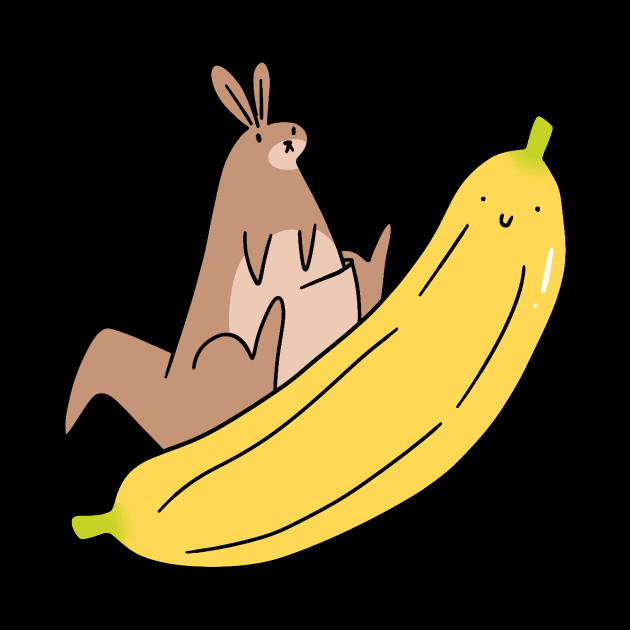 Giant Banana and Kangaroo by saradaboru