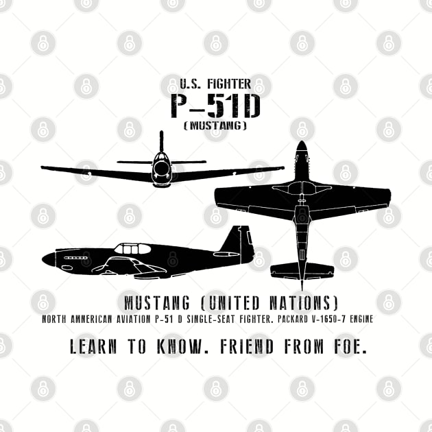 P-51 Mustang WWII Fighter Spotter Series by DesignedForFlight