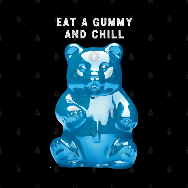 Gummy Bear 1: Eat a Gummy and Chill on a Dark Background by Puff Sumo