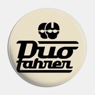 Duo driver logo v.2 (black) Pin