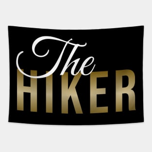The HIKER (DARK BG) | Minimal Text Aesthetic Streetwear Unisex Design for Fitness/Athletes/Hikers | Shirt, Hoodie, Coffee Mug, Mug, Apparel, Sticker, Gift, Pins, Totes, Magnets, Pillows Tapestry