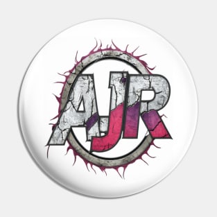 Distressed AJR logo Pin