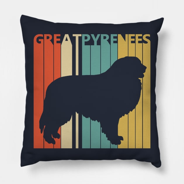 Vintage 1970s Great Pyrenees Dog Owner Gift Pillow by GWENT