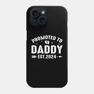 Promoted To Daddy 2024 Funny Pregnancy Announcement Phone Case