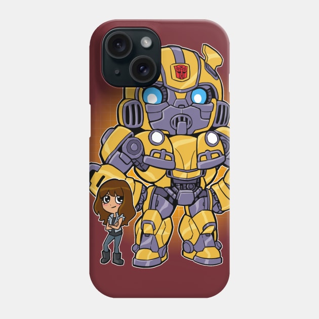 The Girl & her Car Phone Case by fallerion