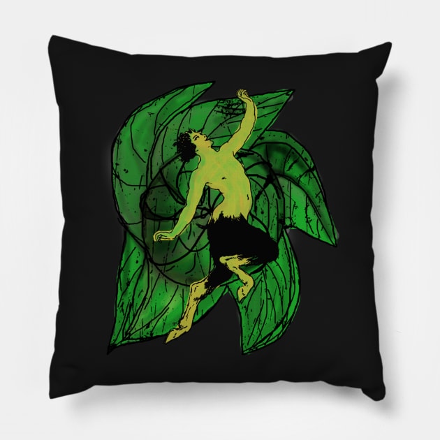 Pan god in greek Mythology Pillow by dloundss48