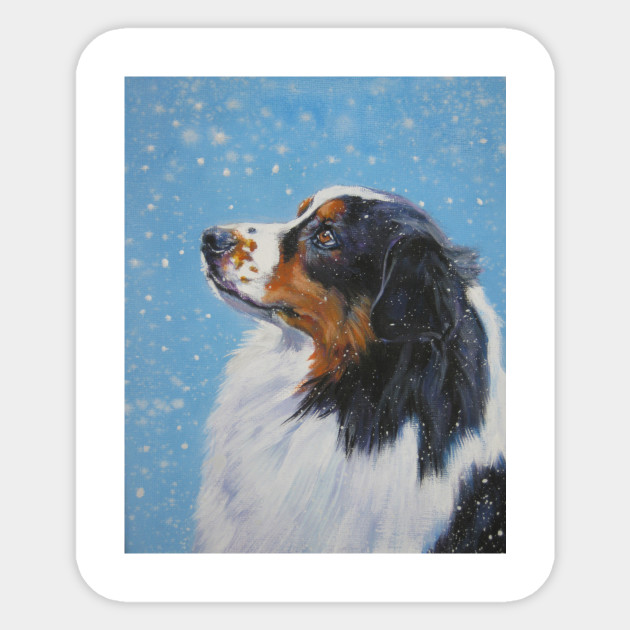 Australian Shepherd Fine Art Painting Australian Shepherd