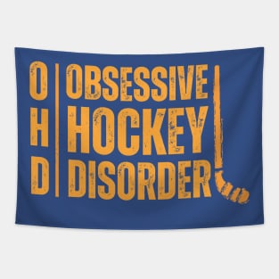 OCD Obsessive Hockey Disorder Funny Tapestry