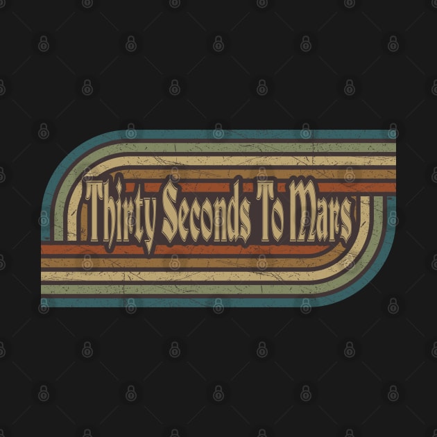 Thirty Seconds To Mars Vintage Stripes by paintallday
