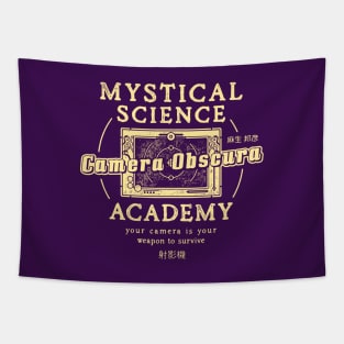 Camera Obscura Academy Emblem Tapestry