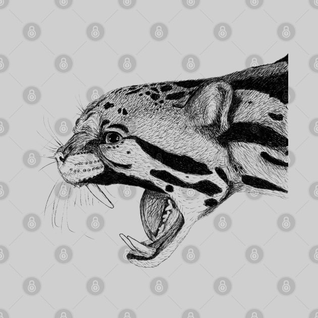 Clouded Leopard (grey) by jitkaegressy