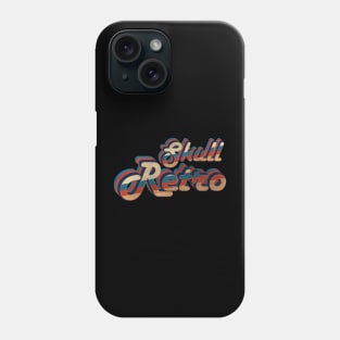 skull retro - vintage retro 70s future b Phone Case