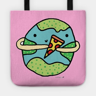 Peace & Pizza On Earth - no text! Tote