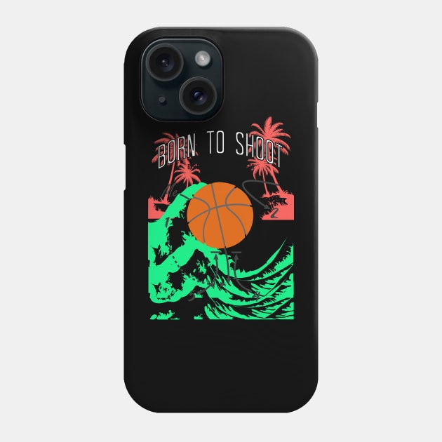 Basketball Born to shoot playbook 05 Phone Case by HCreatives
