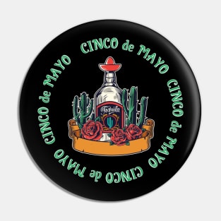 cinco de mayo green tequila Pin