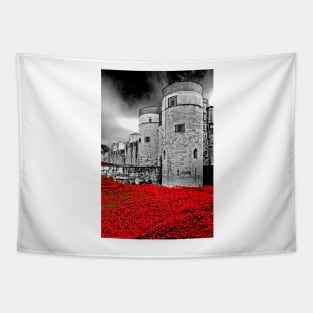 Tower of London Red Poppy Poppies Tapestry