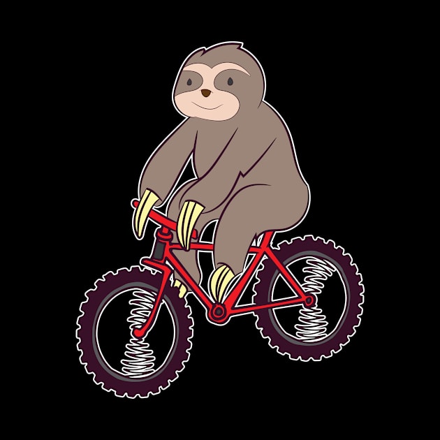 Mountain Bike Shirt | Riding Sloth Gift by Gawkclothing