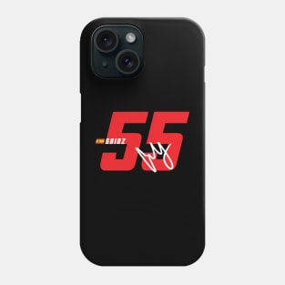 Carlos Sainz 55 Signature Number Phone Case